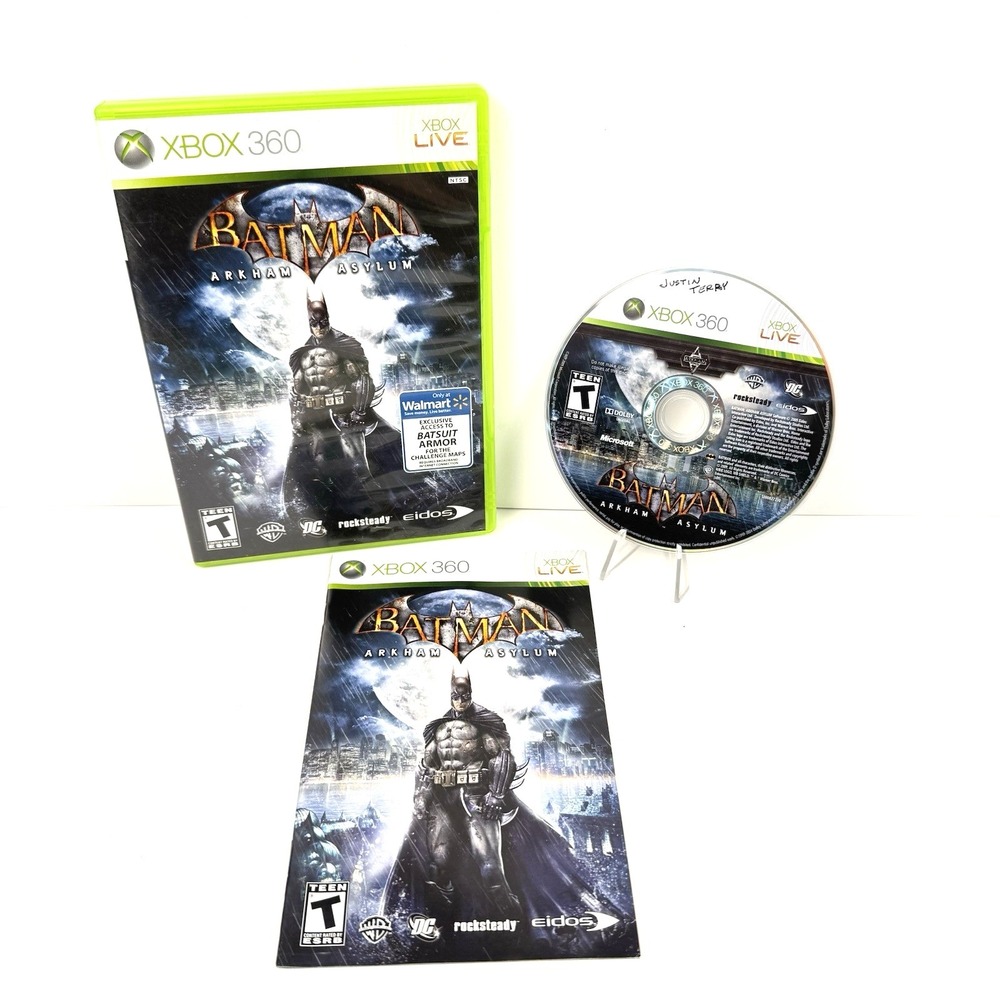 Batman Arkham Asylum Microsoft Xbox 360 CIB Complete Manual Tested Working